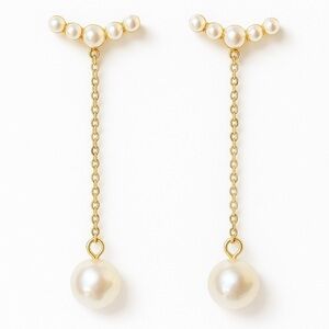 Elegant Pearl Drop Earrings
